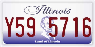 IL license plate Y595716