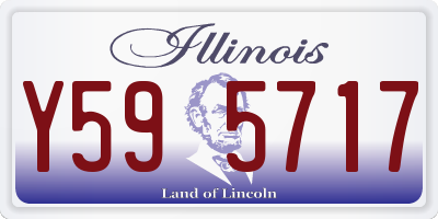 IL license plate Y595717