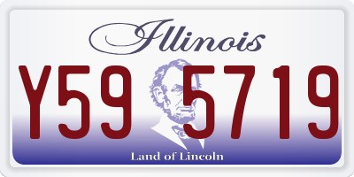 IL license plate Y595719