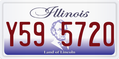 IL license plate Y595720