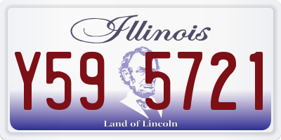 IL license plate Y595721