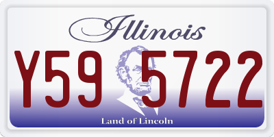 IL license plate Y595722