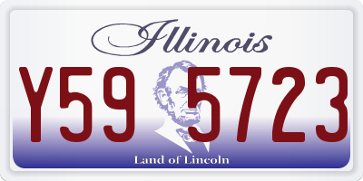 IL license plate Y595723