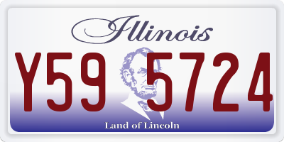 IL license plate Y595724