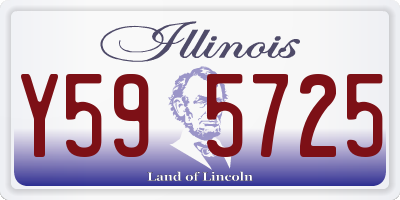 IL license plate Y595725