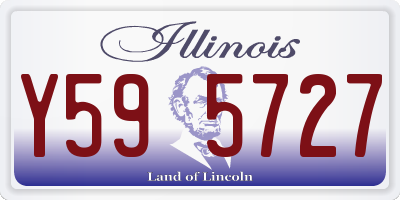 IL license plate Y595727