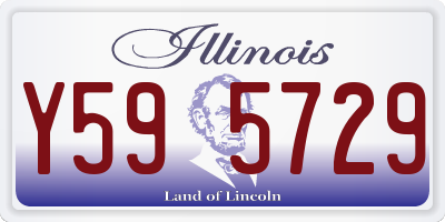 IL license plate Y595729
