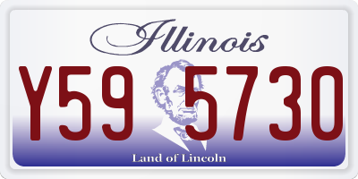 IL license plate Y595730