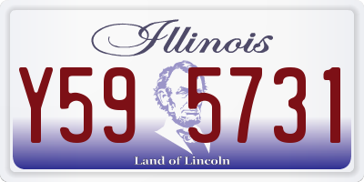 IL license plate Y595731