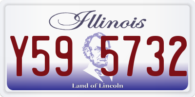 IL license plate Y595732