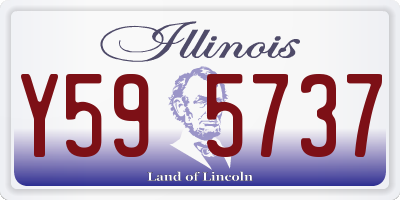 IL license plate Y595737