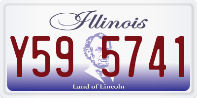 IL license plate Y595741