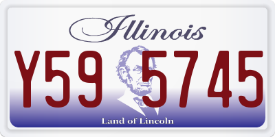 IL license plate Y595745