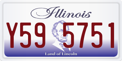 IL license plate Y595751