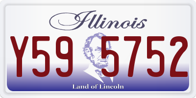 IL license plate Y595752