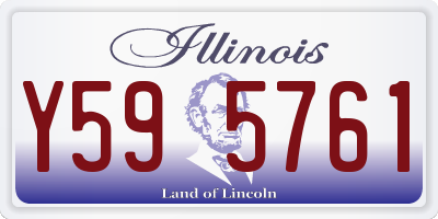 IL license plate Y595761