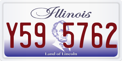 IL license plate Y595762
