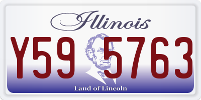 IL license plate Y595763
