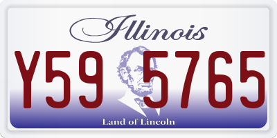 IL license plate Y595765
