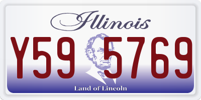 IL license plate Y595769