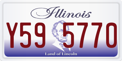IL license plate Y595770