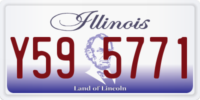 IL license plate Y595771