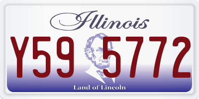 IL license plate Y595772