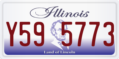 IL license plate Y595773