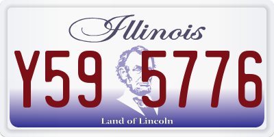 IL license plate Y595776