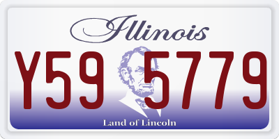 IL license plate Y595779