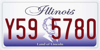 IL license plate Y595780