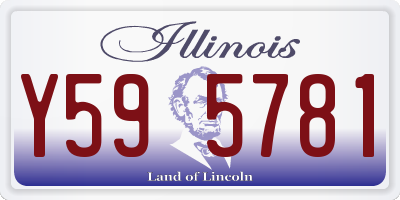 IL license plate Y595781