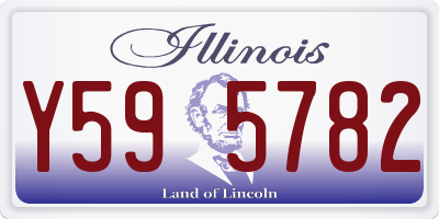 IL license plate Y595782