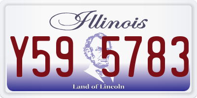 IL license plate Y595783