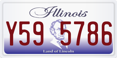 IL license plate Y595786