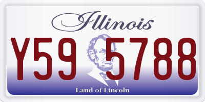 IL license plate Y595788