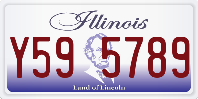IL license plate Y595789