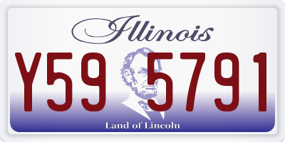 IL license plate Y595791