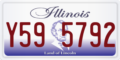 IL license plate Y595792