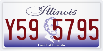 IL license plate Y595795