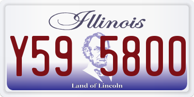IL license plate Y595800