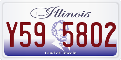 IL license plate Y595802