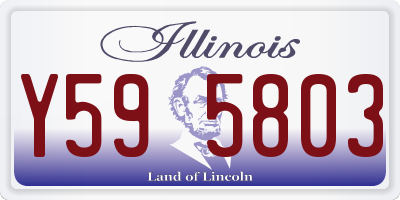 IL license plate Y595803