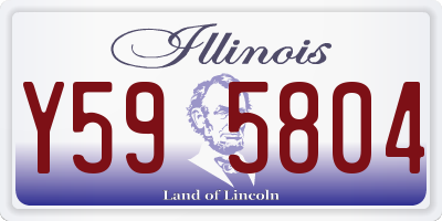 IL license plate Y595804