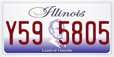 IL license plate Y595805