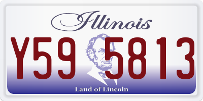 IL license plate Y595813