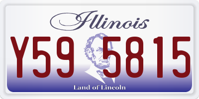 IL license plate Y595815