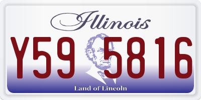 IL license plate Y595816