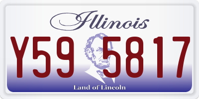 IL license plate Y595817