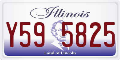 IL license plate Y595825